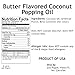 Coconut Popping Oil Butter Flavored