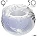 Premuim Disposable Plastics for Party or Wedding in Multiple Sizes & Styles (50, 9 in. - Clear)