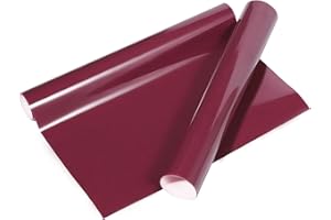 VINYL FROG Heat Transfer Vinyl Roll HTV Vinyl - 12" x5ft Maroon Iron on Vinyl for T-Shirts, Heat Press Vinyl for DIY Craft Designs (Maroon)