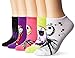 Disney Women's Nightmare Before Christmas 5 Pack No Show, Assorted Bright, Fits Sock Size 9-11 Fits Shoe Size 4-10.5