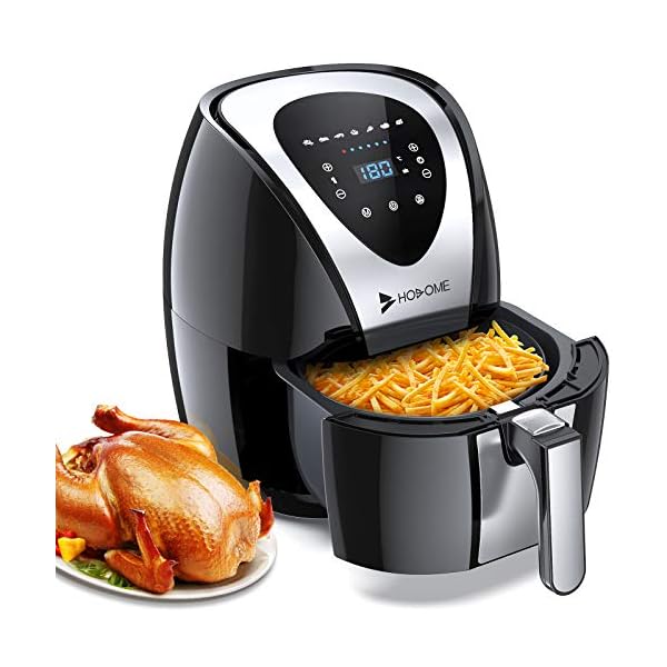 Hosome-Air-Fryer-Airfryer-for-Home-Use-45L-Healthy-and-Oil-Free-Cooking-1400W-Rapid-Heating-Digital-Touchscreen-with-7-Preset-Menus-Keep-Warm-Timer-and-Adjustable-Temperature-Control Hosome Air Fryer, Airfryer for Home Use 4.5L Healthy and Oil-Free Cooking, 1400W Rapid Heating Digital Touchscreen with 7 Preset Menus, Keep Warm, Timer and Adjustable Temperature Control