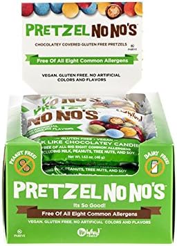 Pretzels NoNo's (12 Pack) 1.6 oz. each Gluten Free, Dairy Free, Nut Free, Soy Free, Vegan