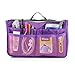 GEARONIC TM Lady Women Travel Insert Organizer Compartment Bag Handbag Purse Large Liner Tidy Bag - Purple