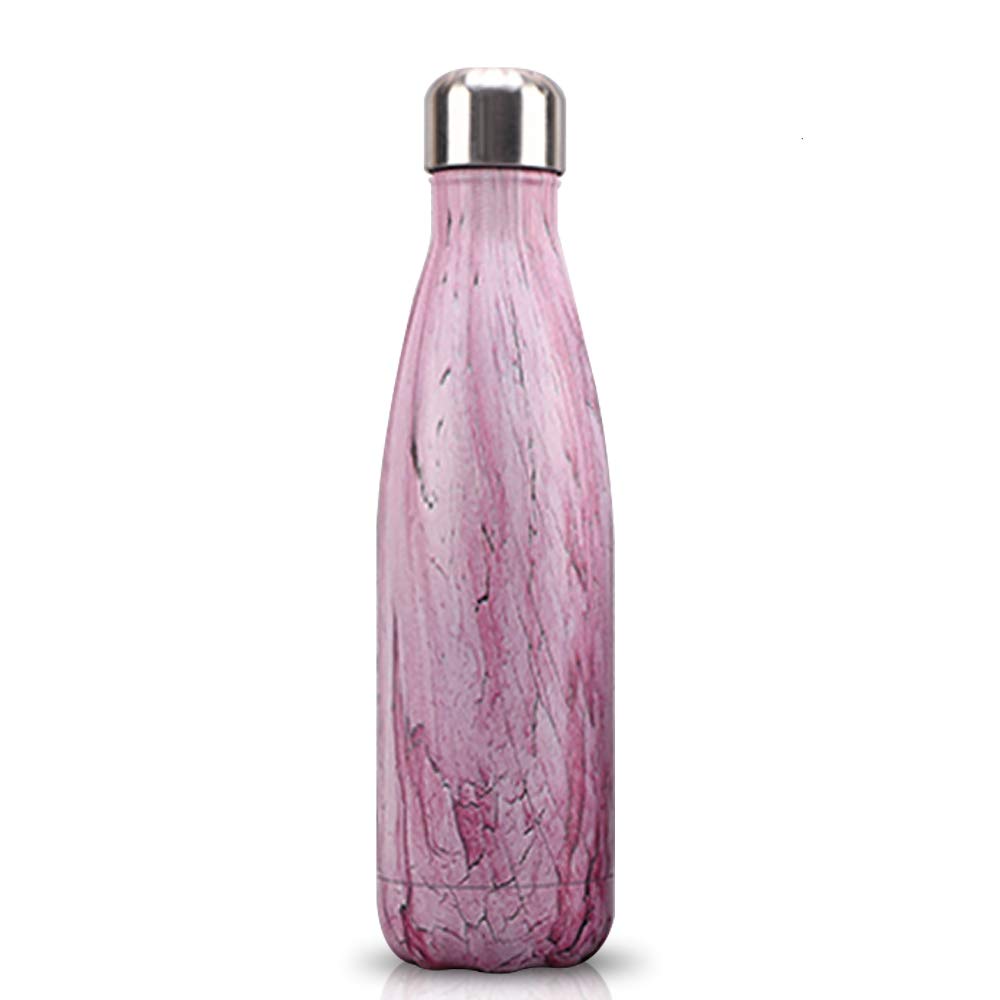 kabinga Stainless Steel Vacuum Insulated, 500 ml (17 oz) Keep Your Drinks Hot and Cold, Wave Water Bottle #5, Blend, L