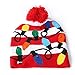 FarJing Ugly LED Christmas Hat,Unisex Novelty Colorful Light-up Stylish Knitted Sweater Xmas Party Beanie Cap