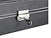 Soufull 12 Grid Watch Box Jewelry Display Case with Metal Lock and Key