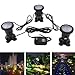 Deckey Garden Pool Aquarium 36-LED Waterproof Submersible Spotlight Landscape Lamp For Fountain Fish Pond Tank Water Garden(Pack of 3)