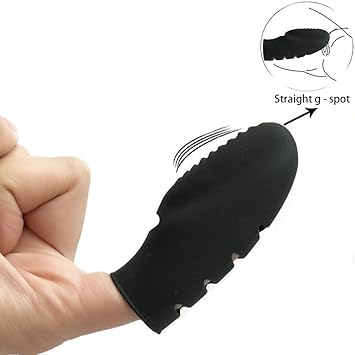 Silikon Erotik Fingervibrator mit Herausnehmbarem Bullet Klitoris Vibrator inklusive Batterien Sexspielzeug für Frauen, Männe