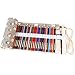 Damero 72 Canvas Colored Pencils Wrap, Roll up Pen Holder Case with Zipper Pouch for Accessories, Cute and Multi-purpose (NO Pencil included)