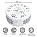 White Noise Machine,Sound Therapy Machine with Featured 9 Scientific Soothing Natural Sounds for Baby and Sleep,Office,Relaxation,3 Timer Options and Green NightLight, Support USB Or Battery Powered