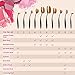 Makeup Brush Set, USpicy Professional 10 Pieces Oval Makeup Brushes With Refined Gift Box, Soft Toothbrush Shaped Design For Foundation, Concealer, BB cream, Powder