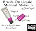 Mineral Makeup Liquid Foundation & Concealer: Professional & Natural Brush On Cover Up for a Healthy Glow - Best for Oily & Dry Skin - Radiant Beige