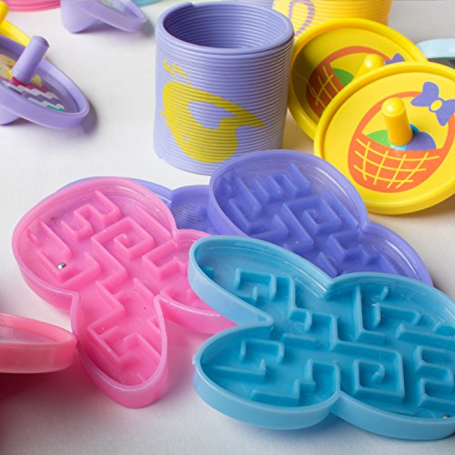 Bulk Toys Party Favors for Kids Party - 100 Pc Easter Theme Toy Assortment for Goodie Bags Party Bags Easter Pinata Prizes Easter Basket and more