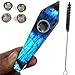 Natural Labradorite Crystal Tube with with 5pcs Screen Filters and 1 Brush