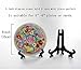 Artliving 5 Inch Black 12pcs/Set Plastic Easels Plate Display Stands Picture Frame Stand Holder