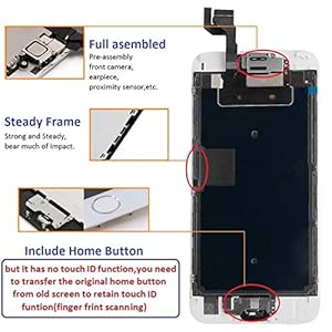 Brinonac per iPhone 11 Schermo LCD, 6,1" Display 3D Touch Screen Digitizer Parti di Ricambio con Strumenti di Riparazione e Protezione Schermo - immagine 3