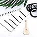 BBTO 6 Pieces Graphic Chart Tape Art Grid Marking Tapes Self-Adhesive Grid Marking Tapes Whiteboard Gridding Tapes, Black (6 mm Width)