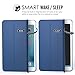 MoKo iPad Mini 4 Case - Slim Lightweight Smart-shell Stand Cover with Translucent Frosted Back Protector for Apple iPad Mini 4 7.9 inch 2015 Release Tablet, Navy BLUE (with Auto Wake/ Sleep)
