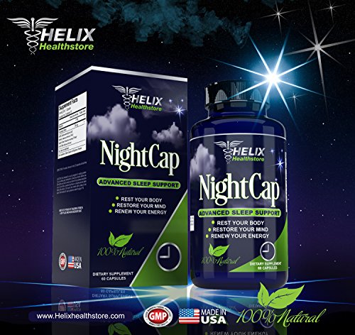 Natural Sleep Aid for Adults with Valerian Root Extract Melatonin GABA & Lemon Balm - Best Herbal Sleeping Pills Extra Strength - Deep Sleep Formula - Non Habit Forming Supplement - 60 Vegan Capsules