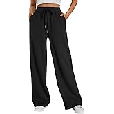 Trendy Queen Womens Wide Leg Fleece Lined Sweatpants Winter Baggy Lounge Travel Pants Fashion Outfits 2025 Joggers Clothes