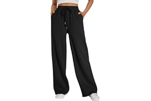 Trendy Queen Womens Wide Leg Fleece Lined Sweatpants Winter Baggy Lounge Travel Pants Fashion Outfits 2025 Joggers Clothes