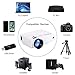 Mini Projector 2019 Upgraded Portable Video-Projector,55000 Hours Multimedia Home Theater Movie Projector,Compatible with Full HD 1080P HDMI,VGA,USB,AV,Laptop,Smartphonethumb 4