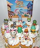 Disney Sheriff Callie's Wild West Deluxe Mini Cake Toppers Cupcake Decorations Set of 13 Figures with Callie, Deputy Peck, Sparky the Blue Horse, Toby, Priscilla Skunk and More!