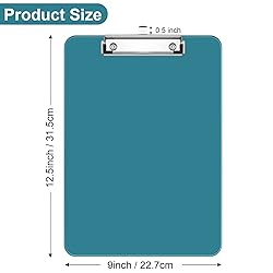 Rimilak Plastic Clipboards with Low Profile Metal
