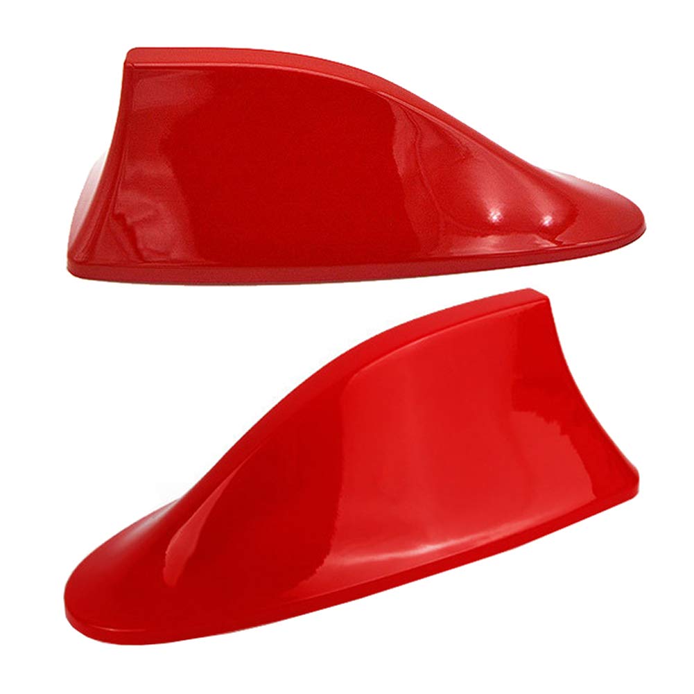 A56 Universal Car Shark Shark Antenna Roof Antenna Shark High Gloss Red Antenna for Radio