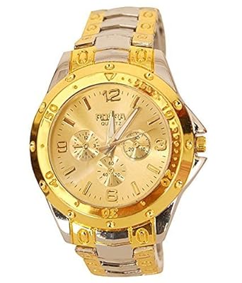 Star villa Rosra SilverGold Gold Dial Watch for ManFashion Wrist Watch | Party -Wedding Watch | Special for Teenager Boys Watch | Men Watch