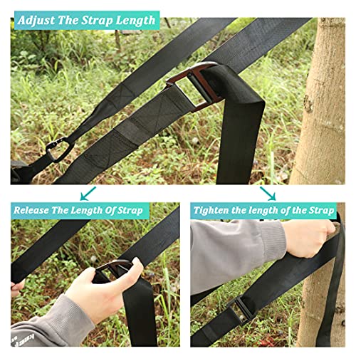 Huntury Lineman's Climbing Strap, Lineman Belt, Tree Climbing Harness