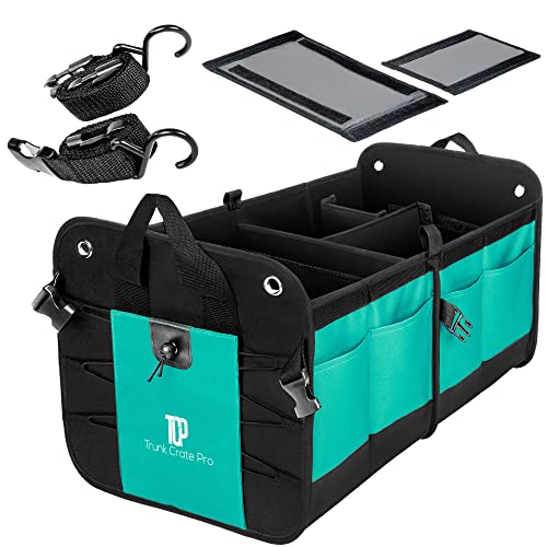 TrunkCratePro Trunk Organizer Premium Multi Movable Compartments