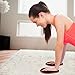 INTEY Exercise Sliders Fitness Workout Sliders Gliding Discs. Dual Sided Use on Carpet or Hardwood Floors, Bonus Carry Bag and Gift Box