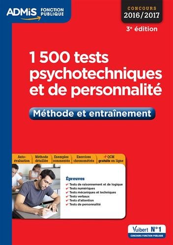 1500 tests psychotechniques et de personnalité