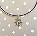 Silver Sun Charm Choker Necklace