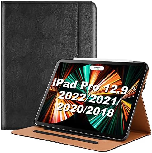 thumbnail image 2 of AICase Leather Smart Case For IPad Pro 12.9 2022/2021/2020 (6th/5th/4th Gen) - Black 2 of 5