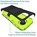 K-Xiang Samsung Galaxy S6 Case, (Armor Series) Heavy Duty Dual Layer Shockproof Silicone Phone Protective Case TPU Hybrid Kickstand Cover for Samsung Galaxy S6 (Green)