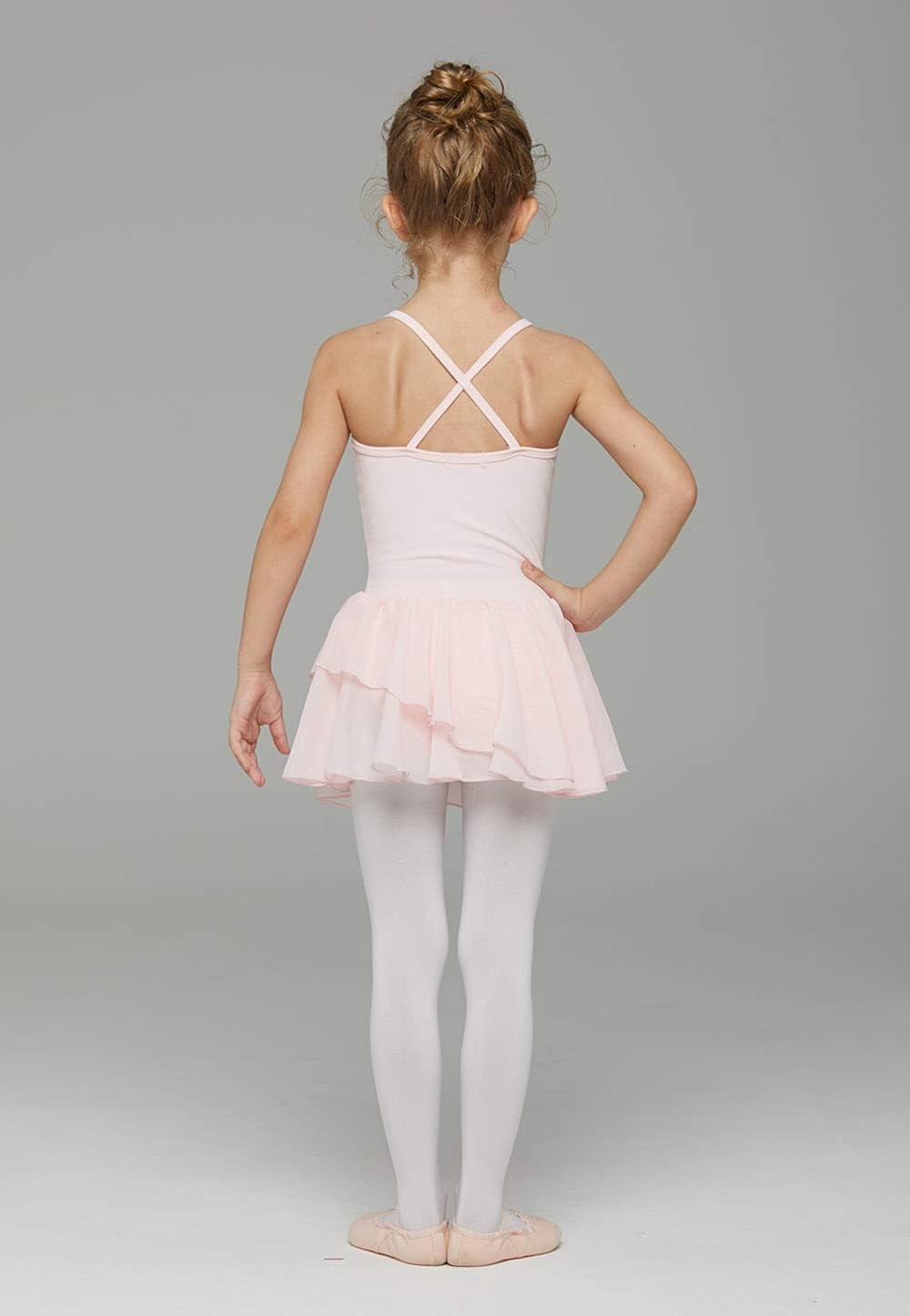 MdnMd Camisole Ballet Dance Leotard with Tutu Skirt for Toddler Girls Gymnastic Ballerina Dress Outfit: Clothing