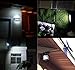 findyouled Solar Flood lights Outdoor Landscape Lighting 60LED/120Lumen Cast Aluminium Wall/In-ground Lights, 2-in-1 Adjustable Light with a 16.4ft Cable, Auto On/Off (Warm White)