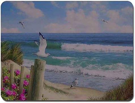 Summer Beaches Dreams seas Background Pattern Soft Silicone Durable Optical Computer Mouse Mat Rectangular Pads Size 220mm180mm2mm RB0046
