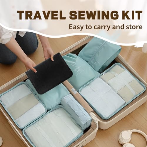 Sewing Kit with Accessories, 305 Piece Large Professional Sewing Kit, Including Sewing Machine Accessories with 56 Thread Spools, Scissors and Accessories