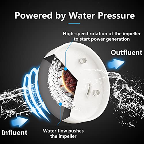 LED Shower Head with High Pressure, Handheld Showerhead with Shower Filter, Water Saving, 7 Colors Changing Automatically, for Hard Water Repair Dry Skin and Hair, No Batteries Need, No Hose (7-Color)