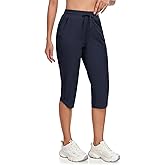 GymBrave Women's Capri Pants with 6 Pockets Quick Dry Lightweight Cargo Hiking Capris Outdoor Casual Travel