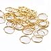 BIHRTC 12Pcs 38mm Galss Crystal Teardrop Chandelier Prisms Parts Hanging Galss Crystal Pendants Beads +50pcs Metal Split Ring + 50pcs 14mm Octagonal Beads (Pink)