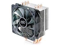 DeepCool CPU Cooler 4 Heatpipes 120mm PWM Fan with Blue LED Universal Socket Solution GAMMAXX 400