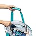 Easthills Outdoors Carryall Top Zipper Mesh Beach Bag with 12 cans Insulated Leakproof Rigid Bottom Cooler, Travel Tote Bag Backpack with Adjustable Comfy Shoulder Straps Turquoise Blue