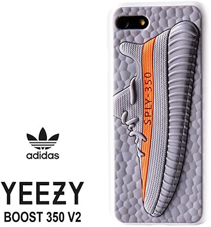 iPhone 7 4.7" Case, Jordan 11s 3D Textured Sneaker Shockproof Protective Grippy Case for Apple iPhone 7 (Boost 350 v2 (Belugas))