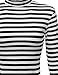 MBE Women's Long Sleeve Stripe Turtleneck Crop Top