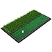 SkyLife Golf Practice Mat with Heavy Rubber Base for Driving Hitting Chipping Putting, Realistic Fairway & Rough Turf, Rubber Tee Holder & 2 3/4’’ Plastic Tees Included (Dual-Turf Without Handle)