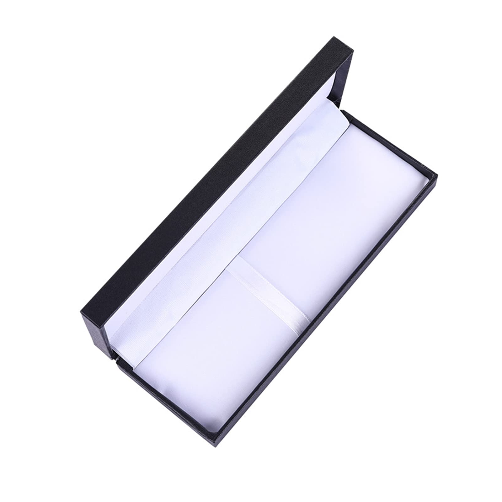 ehbn9 Luxury Black Jewelry Ballpoint Pen Gift Box with Cushion Pencil Boxes Empty Case for Business Birthday Gift Packaging Black, 172x63x27mm/6.77x2.48x1.06 inches